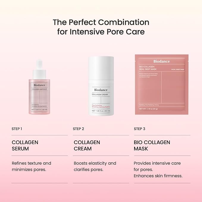 BIODANCE Bio-Collagen Real Deep Mask, Hydrating Overnight Hydrogel Mask, Pore Minimizing, Elasticity, Plumping Improvement, Korean Skin Care, Valentines Day Gifts for Her | 1.19oz(34g) x 4ea