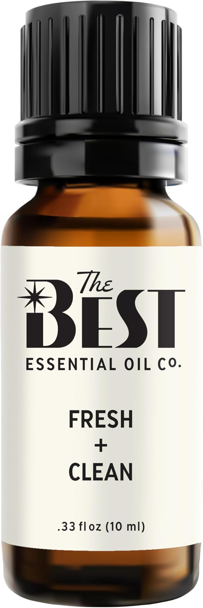 The Best Fresh + Clean Essential Oil Blend- Premium Grade- 100% Pure & Natural for Aromatherapy, Diffuser, Spa, Massage, Air Freshener- 10 ml (.33 fl oz)