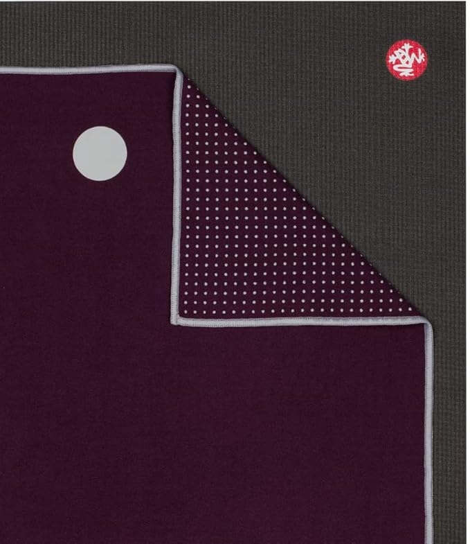 Manduka Yogitoes Hot Yoga Mat Towel - 71" | Moisture Activated Grip | Patented Silicone Nubs | Highly Absorbent, Durable & Easy Care | Made from Recycled Materials | 71 x 24 Inches