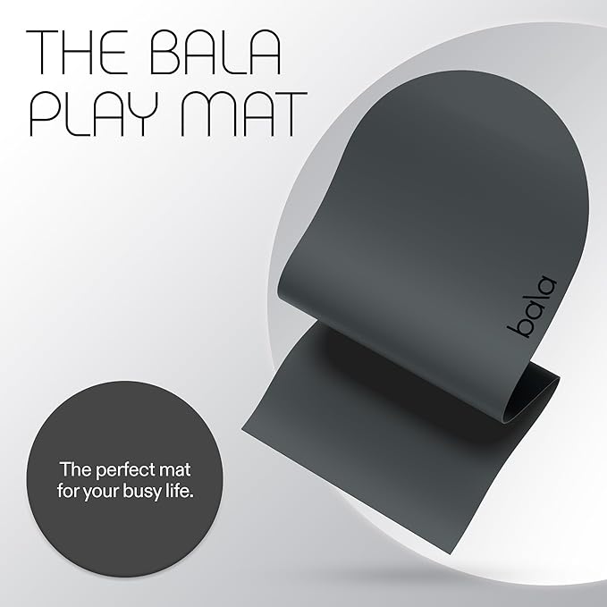 Bala Yoga Mat for Home Gym - Non Slip Exercise Mat for Home Workout, Stretching, Pilates, Aerobics & Floor & Fitness Work Out - Indoor Exercising Mat