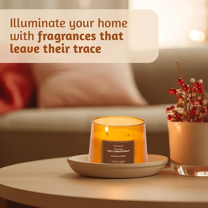 250g. Candles Smells Like Cozy Cabin Retreat - Pumpkin Spice