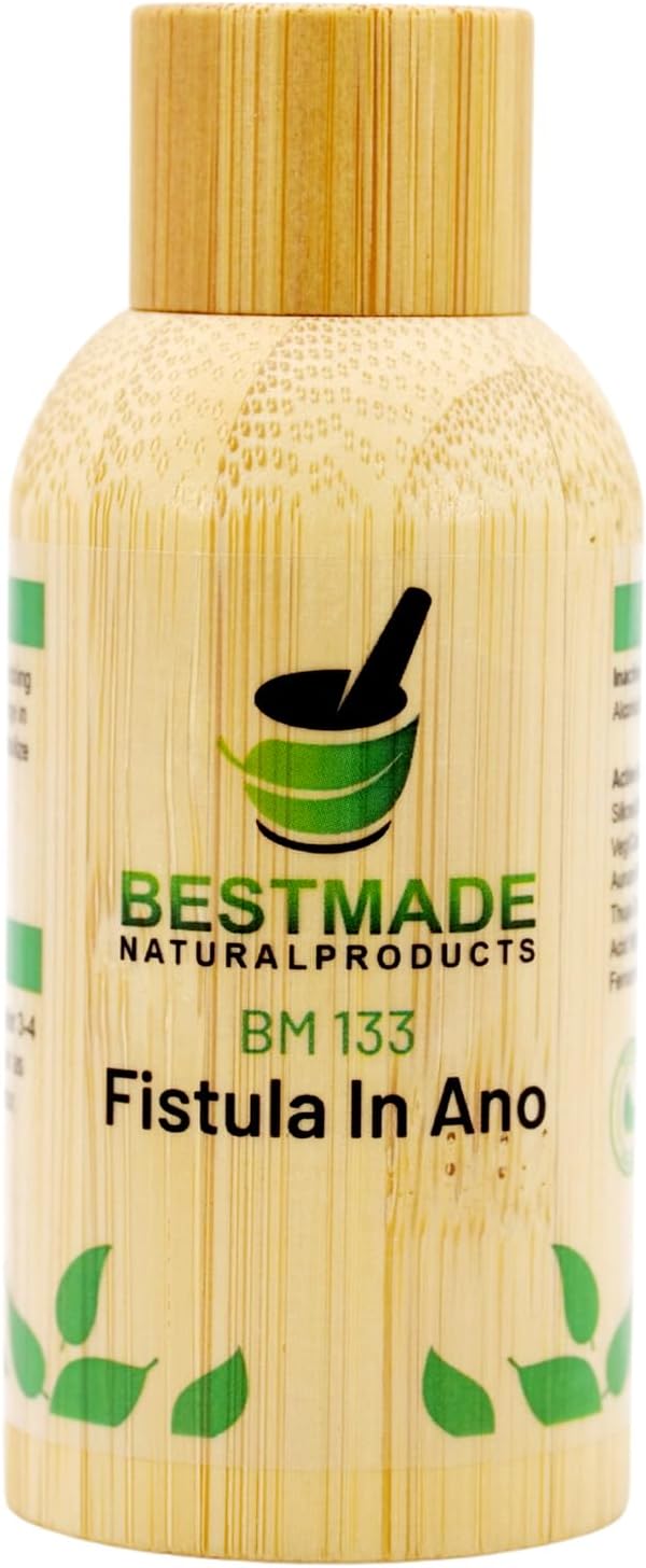 Bestmade Natural Products Fistula in Ano BM133 - Natural Remedy for Discharge in Anus, Helps Normalize Bowel Movements & Relieve Throbbing Pains, 30 mL Drops