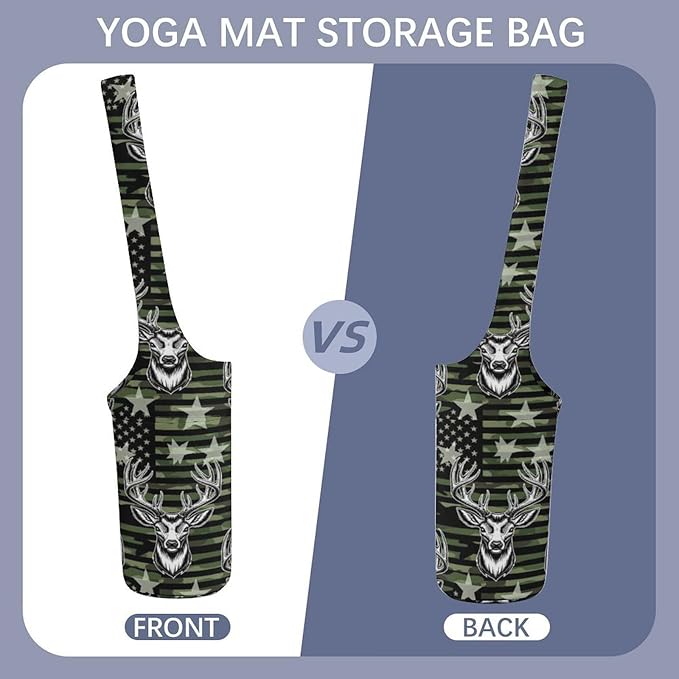 Aiyoolee Yoga Mat Bag with Large Pocket, Strap Bag Carriers for Women