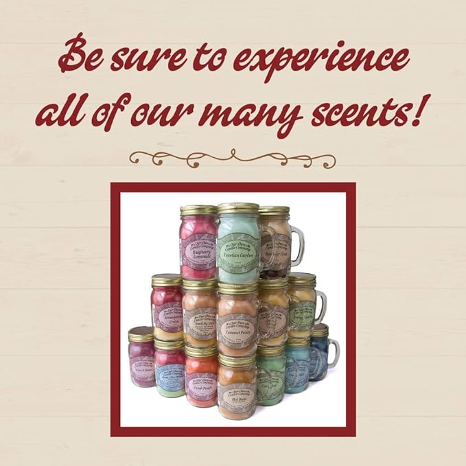 Our Own Candle Company, Mulberry Scented Mason Jar Candle, 100 Hour Burn Time, 13 Ounces