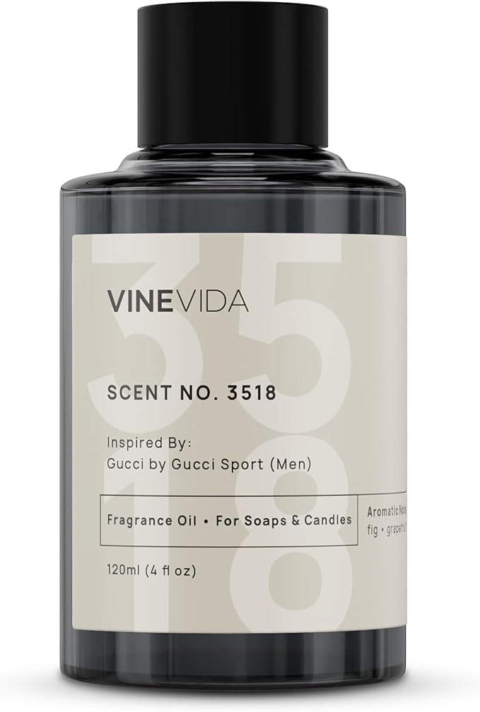 VINEVIDA Scent NO. 3518 Fragrance Oil - 120mL (4oz) - Fragrance Oil for Candle Making - Made in USA Candle Scents Scents for Soap Making