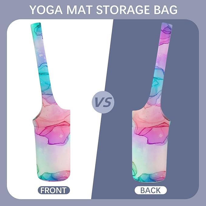 Meaudiwes Large Size Yoga Mat Bag with Long Strap, Yoga Mats Carrier Storage Bag, Exercise Mat Holder Accessories