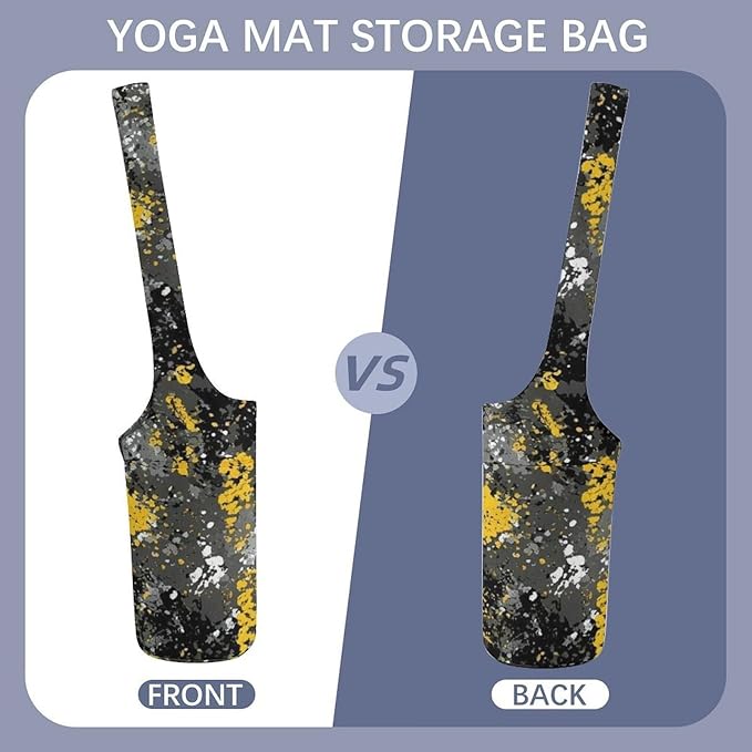 Meaudiwes Stylish Yoga Mat Bags Sports Yoga Totes Fits Most Size Mats Exercise Mat Carrier Storage Bag Yoga Gifts for Women