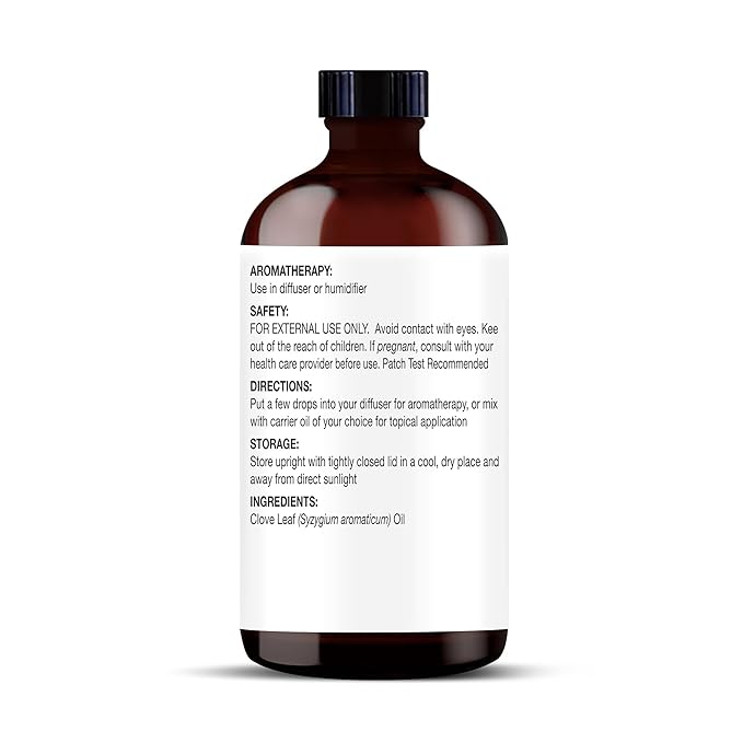 Majestic Pure Essential Oil with Glass Dropper - 100% Pure and Natural - Essential Oils for Diffuser, Aromatherapy, Soap and Candle Making, Clove Essential Oil, Clove Oil, 4 Fl Oz