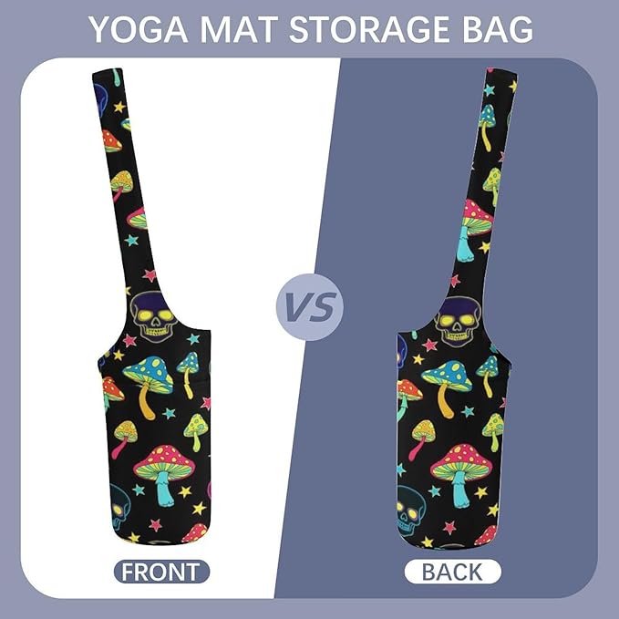 Meaudiwes Large Yoga Mat Bag Fit Most Size for Ladies Yoga Mats Carrier Bags Multi-Functional Exercise Mat Holder Storage Bag