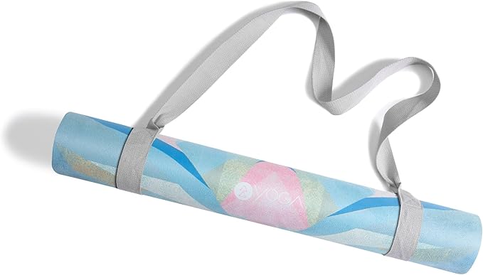 YOGA DESIGN LAB | The Combo Yoga Mat | Eco Luxury | Ideal for Hot Yoga, Power, Bikram, Ashtanga, Sweat | Studio Quality | Includes Carrying Strap!