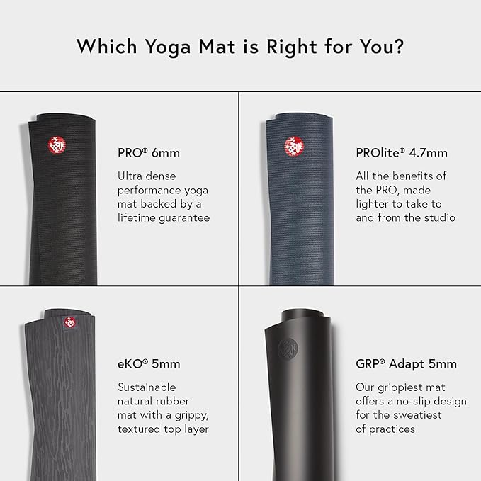 Manduka PRO Yoga Mat - 6mm | Lifetime Durability | Hygienic Construction | Premium Studio Quality | Teacher Approved