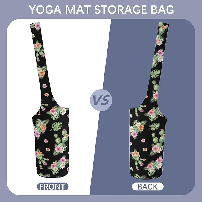Meaudiwes Stylish Yoga Mat Bags Sports Yoga Totes Fits Most Size Mats Exercise Mat Carrier Storage Bag Yoga Gifts for Women