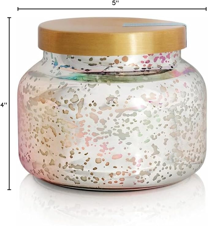 Capri Blue Mercury Iridescent Scented Candles for Home - Long Lasting Decorative Jar Luxury Candles - Gifts for Women & Men - Soy Wax Blend - Volcano (19 oz)