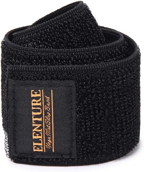 ELENTURE Adjustable Heavy-Duty Yoga Mat Strap - Elastic Bungee Wrap Organizer for Workout, Exercise, and Pilates Mat Storage
