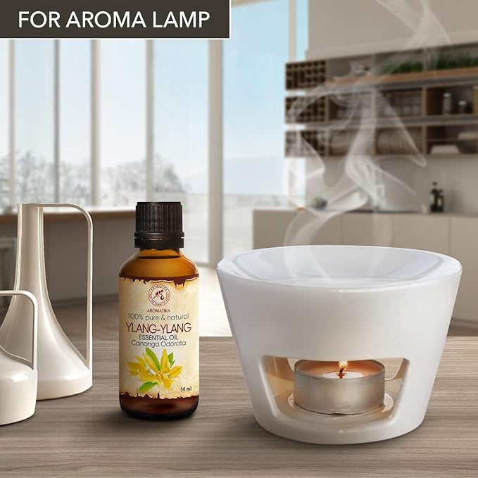Ylang-Ylang Essential Oil 1.7 Fl Oz - Cananga Odorata - Madagaskar - 100% Pure & Natural Ylang Ylang Oil Best for Aromatherapy - Good Sleep - Beauty - Relaxation - Aroma Diffuser