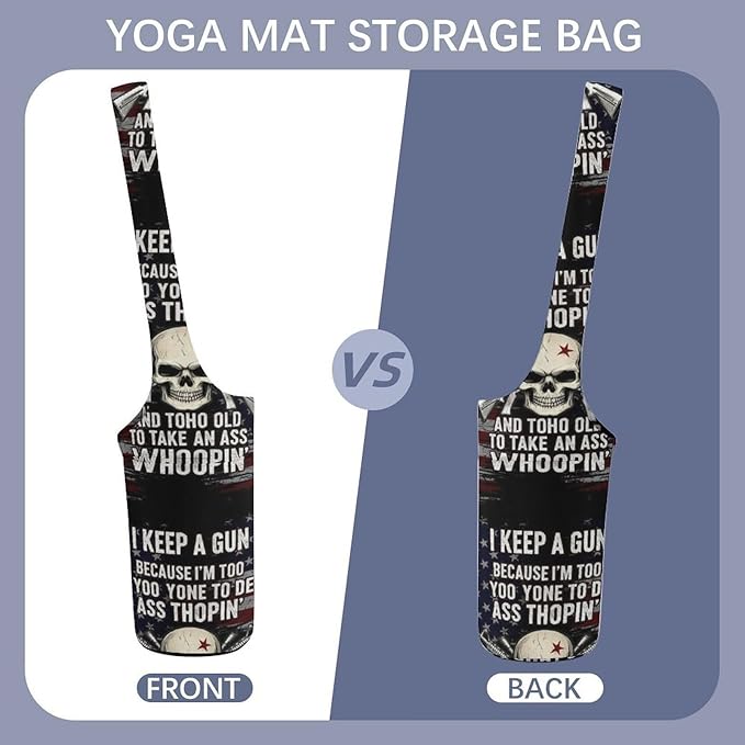 Aiyoolee Portable Yoga Mat Carrier Single Shoulder Bag with Pocket Spacious for Yoga Gym Fitness Travel
