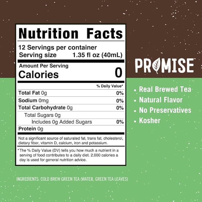Promise Tea by Java House - Cold-Brewed Tea Concentrate Pods - Ethically Sourced - Green Tea - Pack of 12