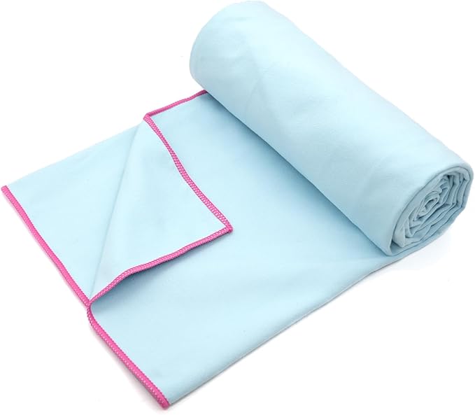 Eunzel Hot Yoga Towel Non-Slip Yoga Mat Towel Ultra-Absorbent Microfiber Towel for Hot Yoga, Pilates，Bikram and Workout 26.5"x 72"