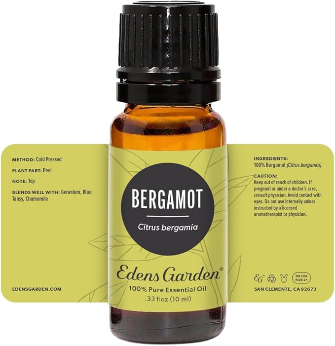 Edens Garden Bergamot Essential Oil- 100% Pure Premium Grade, Undiluted, Natural, Therapeutic, Aromatherapy, The Best for Diffuser, Candle, Laundry, Kid Safe 10 ml (.33 fl oz)