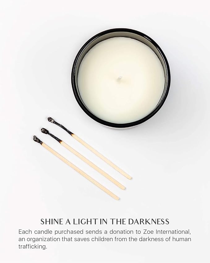 Benevolence LA Oud Wood Christmas Scented Candles | Soy Candles, Black Candle for Home | Holiday Candle Gifts for Women and Men | Home Fragrance | Aromatherapy | 8oz, 45 Hour Burn