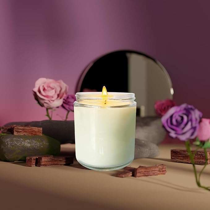 12 Pcs 8 Oz Bulk White Soy Candles,Eucalyptus Scented Candles Set,Bulk Aromatherapy Candle,Great Stress Relieving Scented Candle for Girls as a Gift for Birthdays, Weddings and More!