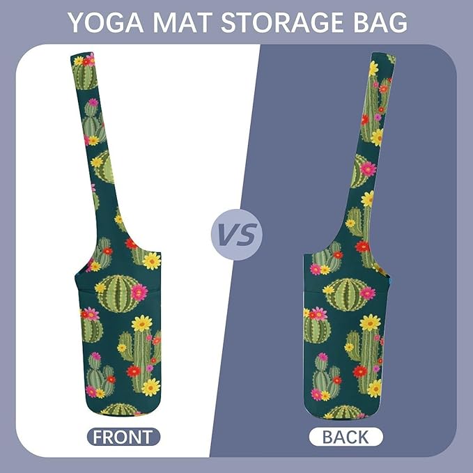 Aiyoolee Yoga Mat Bag for Women with Large Pocket, Yoga Gifts Accessories with Adjustable Shoulder Strap for Workout Stuff