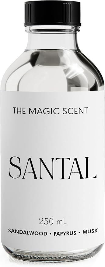 The Magic Scent Santal Fragrance Oil - Diffuser Oil Scent - Santal Aroma Diffuser Oils - Luxury Scents for Home - Sandalwood Oil - 8.5 fl oz, 250 mL