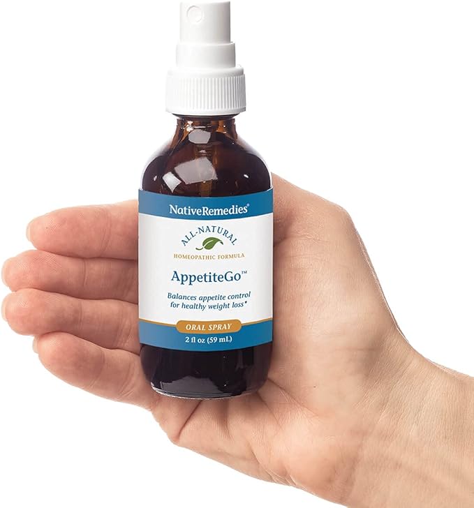 Native Remedies AppetiteGo Tonic - Natural Homeopathic Formula Temporarily Relieves Feelings of Hunger or an Empty Stomach - Reduces Desire for Stress Eating or Food Cravings - 59 mL