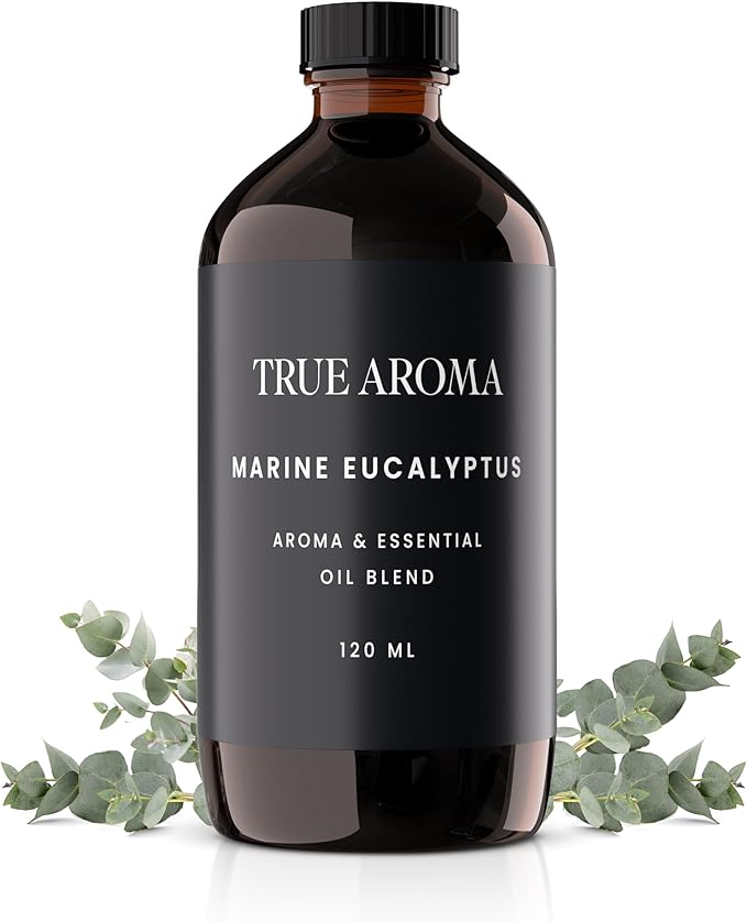 Marine Eucalyptus Essential Oil | Eucalyptus Essential Oils For Aroma Diffusers | Natural Eucalyptus Essential Oil For Diffuser | Aromatherapy Essential Oils | Essential Oil Blends - 120 ML