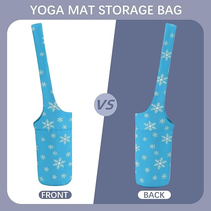 Meaudiwes Stylish Yoga Mat Bag for Women Exercise Mat Holder with Shoulder Strap Yoga Mats Totes Sports Storage Bag