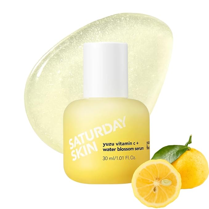 Saturday Skin Yuzu Vitamin C Serum for Face – Brightening Serum Hyaluronic Acid, Peptides & Niacinamide, Vitamin C Glass Skin Peptide Serum, Korean Beauty Vitamin C Serum, Korean Skin Care (30 ml)