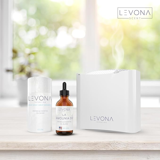 Levona Scent Essential Oils - Scents for Home, Hotel & Office Use - Perfect for Home Diffuser & Humidifiers - Aroma Fragrance Oil, Ideal for Massage, Relaxation, and Spa - La Mamounia Dup, 120ml