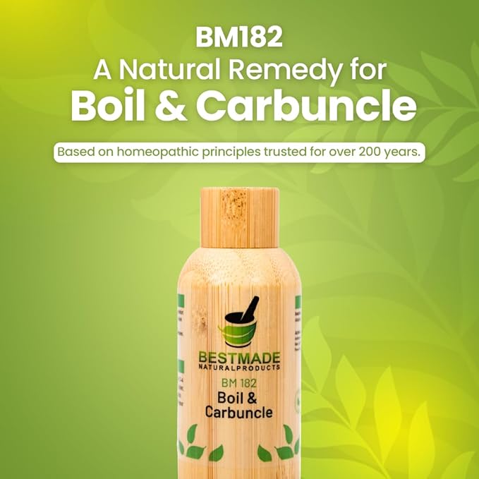 Bestmade Natural Products Boil & Carbuncle BM182 - Maximum Strength Natural Remedy That Helps Remove Boils, 30mL Drops