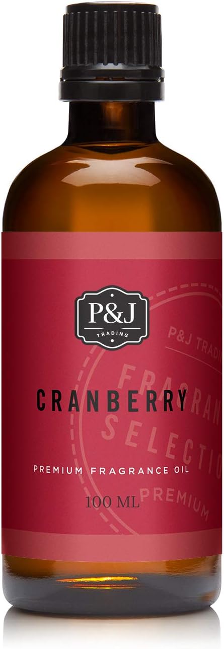 P&J Trading Fragrance Oil | Cranberry Oil 100ml - Candle Scents for Candle Making, Freshie Scents, Soap Making Supplies, Diffuser Oil Scents
