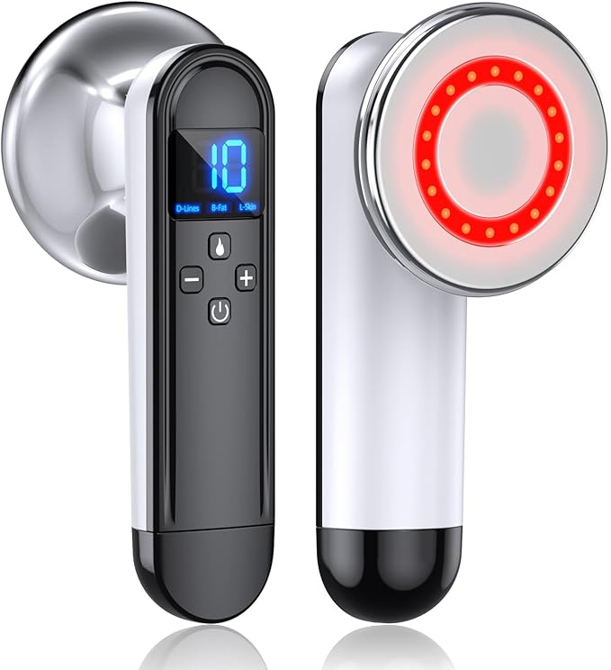 COMEBY Body Sculpting Machine - Professional Handheld Cordless Cellulite Massager - Suitable for Belly, Neck, Legs, Hip, Arms (White)