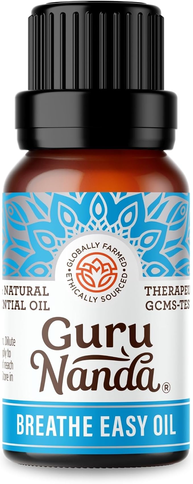 GuruNanda Breathe Easy Essential Oil, Blend of 100% Natural & Pure Essential Oils, Aromatherapy Blend for Helps in Promoting Nasal Breathing (0.5 Fl Oz)