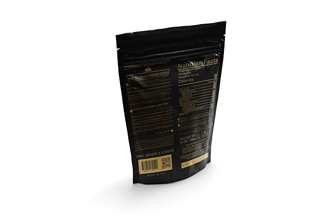 Canan Koska Turkish Coffee Medium Roast Ground Coffee 100% Arabica, Finely Ground for Rich Flavor and Smooth Texture, Ideal for Traditional Brewing in a Cezve - 3.5 Ounce (100g) - Pack Of 2