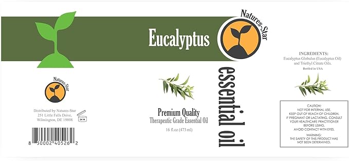 16 oz - Eucalyptus Essential Oil - 16 Fl Oz (Pack of 2)