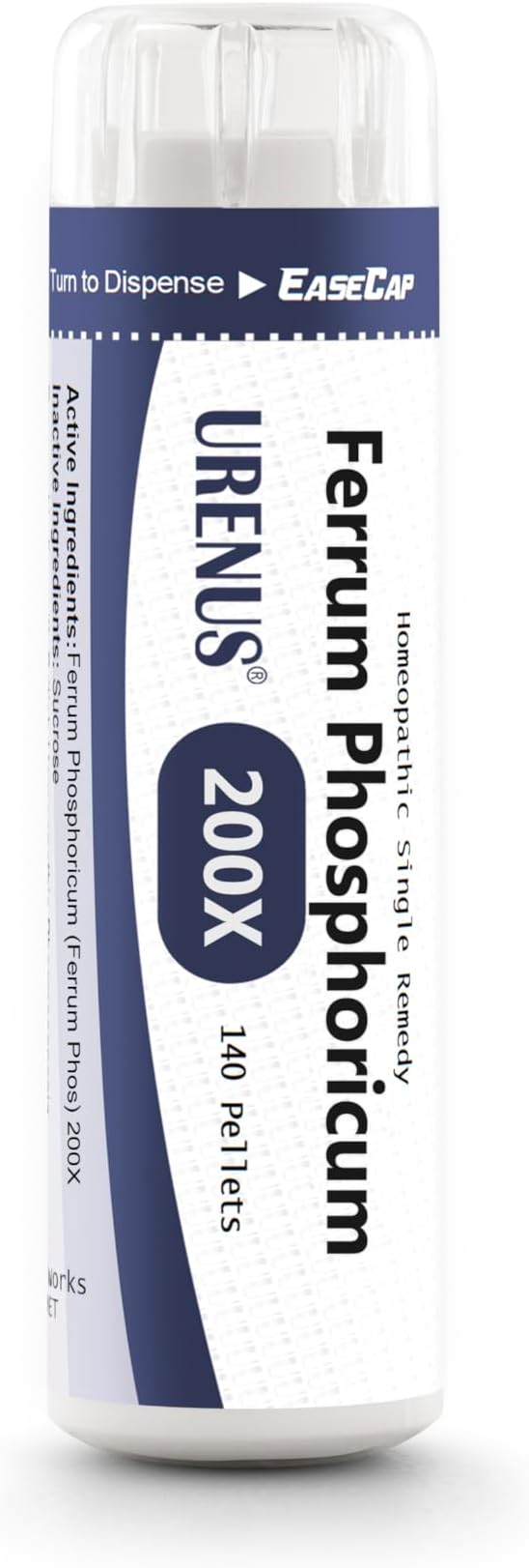 Cell Salt No. 4 Ferrum Phosphoricum (Ferrum Phos) 200X Homeopathic Remedy 140 Pellets - EaseCap