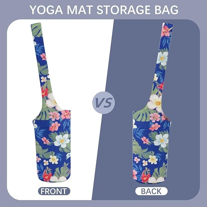 Meaudiwes Stylish Yoga Mat Bag for Women Exercise Mat Holder with Shoulder Strap Yoga Mats Totes Sports Storage Bag