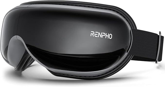 RENPHO Eye Massager with Heat, Valentines Day Birthday Gifts for Women Men Her, Eyeris 1 Heated Sleep Mask, Eye Care, Headache Massager for Migraines with Bluetooth Music
