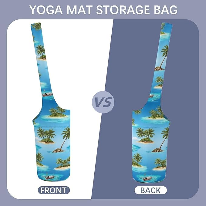Aiyoolee Fashion Yoga Mat Bag with Large Pocket, Long Tote Yoga Bag Fit Most Mats Accessories