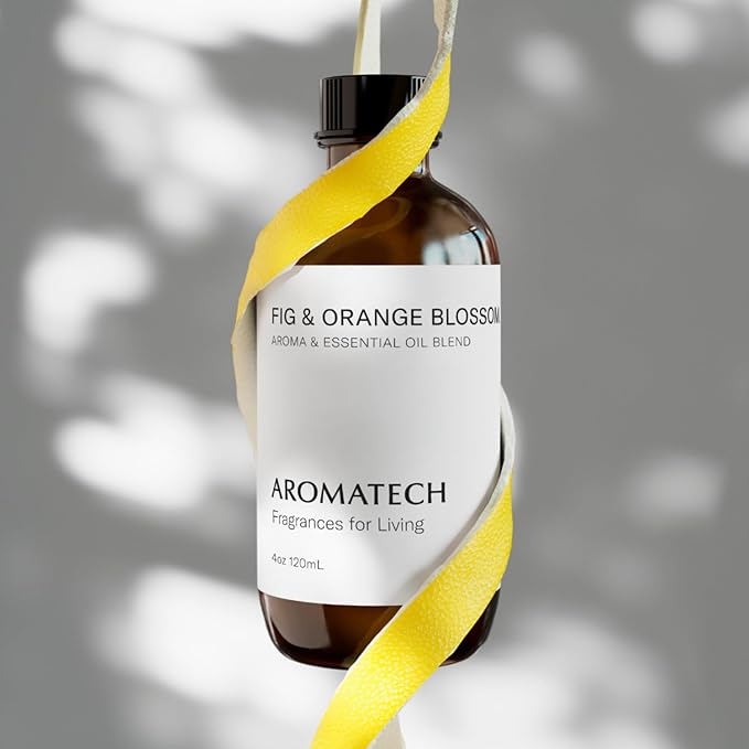 Aromatech Fig & Orange Blossom Aroma Essential Oil Blend: Hotel Inspired Aromatherapy with for Ultrasonic Diffusers & Nebulizers - 0.3 fl oz, 10 mL