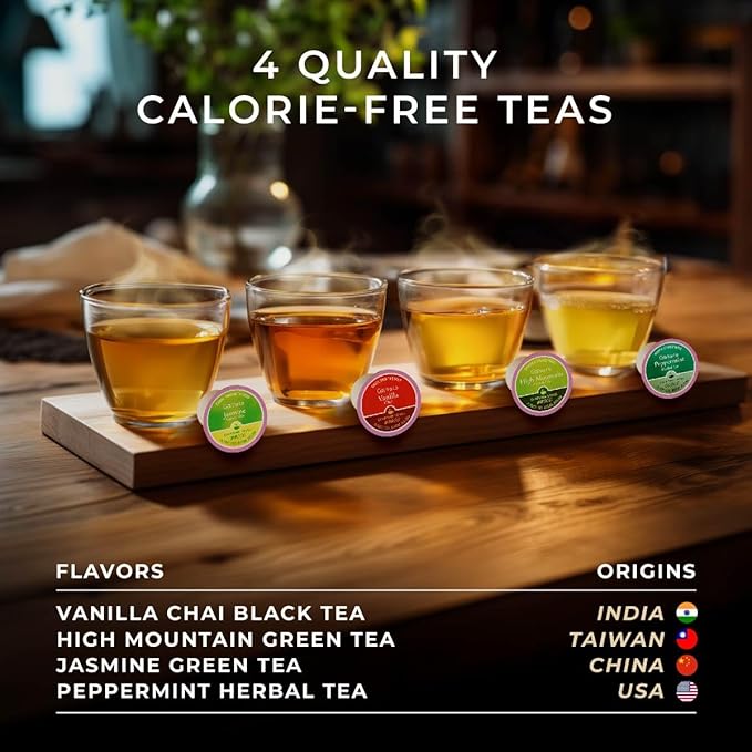 Gya Tea Co Evening Calm Tea Pod Collection Gift Set (24 Count) - Different Flavors Assorted Variety Pack