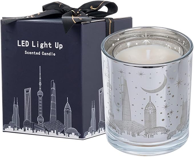 Holiday Cheer Wood Wick Candle, 17 oz Orange & Lime Soy Wax Candle, Highly Scented Aromatherapy, 26-28 Hour Long-Lasting Candle for Housewarming, Bathroom, Bedroom & Home Decor
