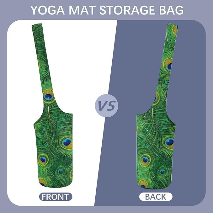 Aiyoolee Yoga Mat Carrier Portable Single Shoulder Strap Bag with Pocket for Gym Yoga Workout Travel