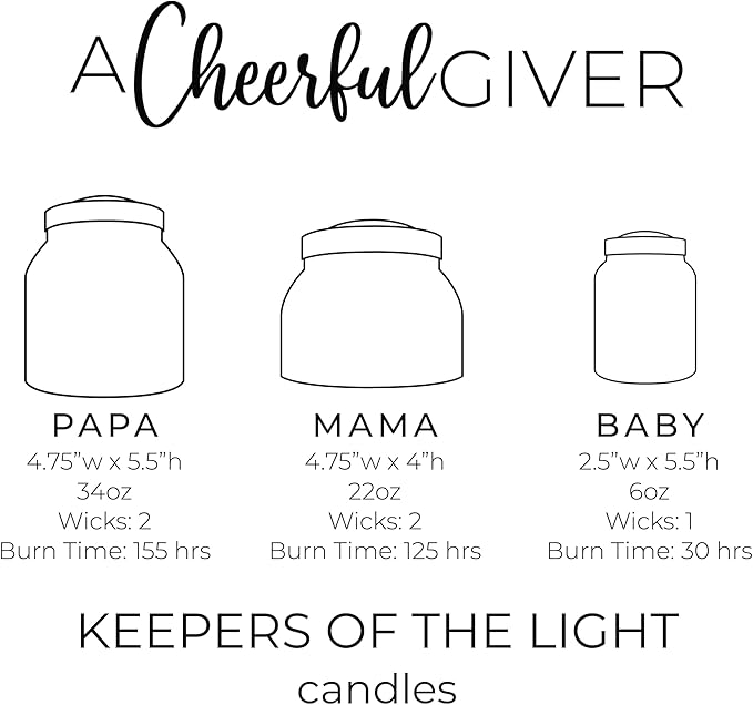 A Cheerful Giver - Praline Caramel Sticky Buns Baby Scented Glass Jar Candle (6oz) with Lid & True to Life Fragrance Made in USA