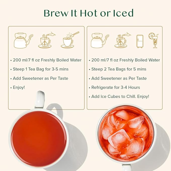 VAHDAM, Sweet Cinnamon Tea | 100 Tea Bags | 100% Natural Spices | Cinnamon Masala Chai Tea Recipe | Spiced Chai Tea Bag | Brew as Hot or Iced