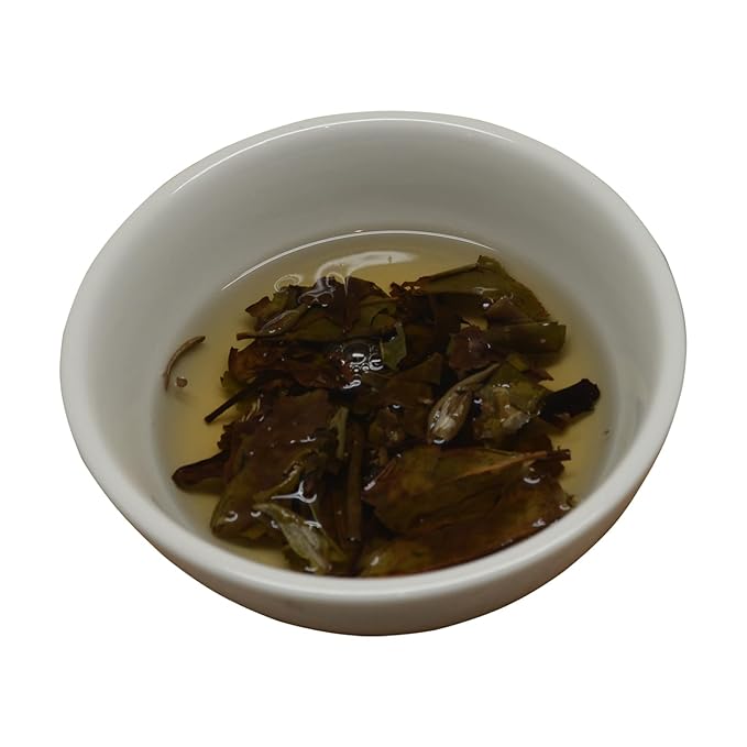 TIAN HU SHAN White Tea Cake, Premium White Peony Tea 12.35oz / 350g, Smooth & Fresh Taste Low Caffeine Chinese Tea
