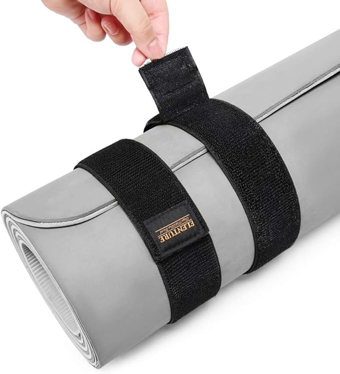 ELENTURE Adjustable Heavy-Duty Yoga Mat Strap - Elastic Bungee Wrap Organizer for Workout, Exercise, and Pilates Mat Storage